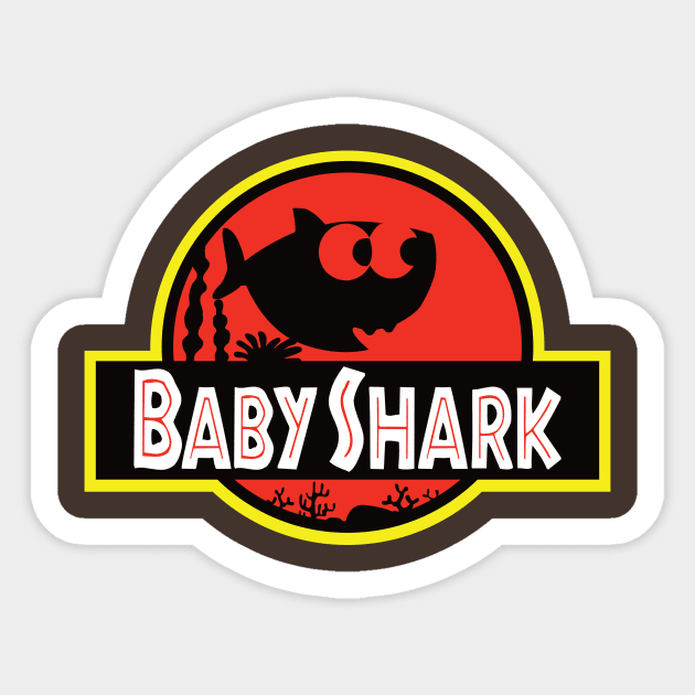 Jurassic Shark Sticker by Dansmash